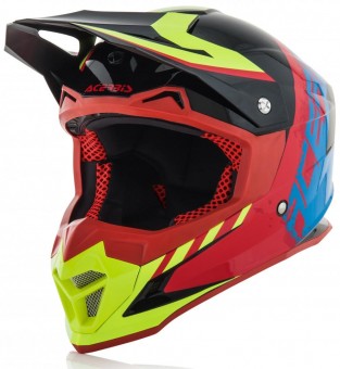 Acerbis Profile 4 Motocross Helm (Black/Blue,S  (55/56)) 