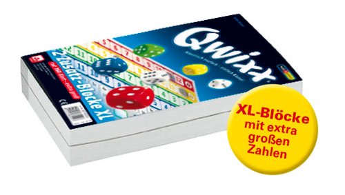 QWIXX XL 2er Set Ersatzbblöcke je 80 Blatt Würfelspiel Spiel NSV 4021 