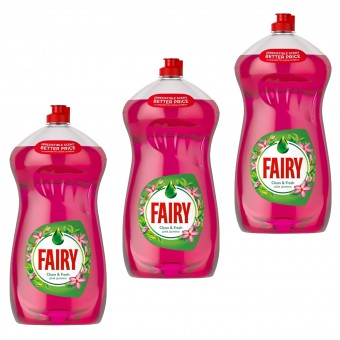 3er 1190ml FAIRY Pink Jasmine Spülmittel Geschirrspülmittel Clean&Fresh (3570ml) 