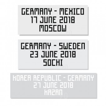 WM 2018 DFB Deutschland Schweden match details print Flock World Cup 18 Germany 
