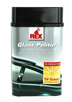 REX Glanz-Politur KFZ Politur Lackreiniger für Normal und Metallic 500ml 